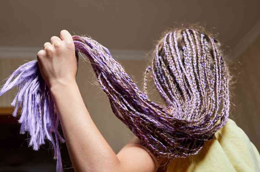 Crochet Hair Style of girl