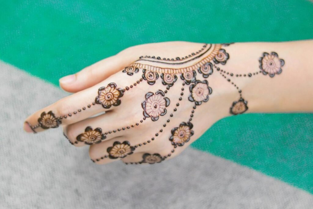 back hand easy mehndi design