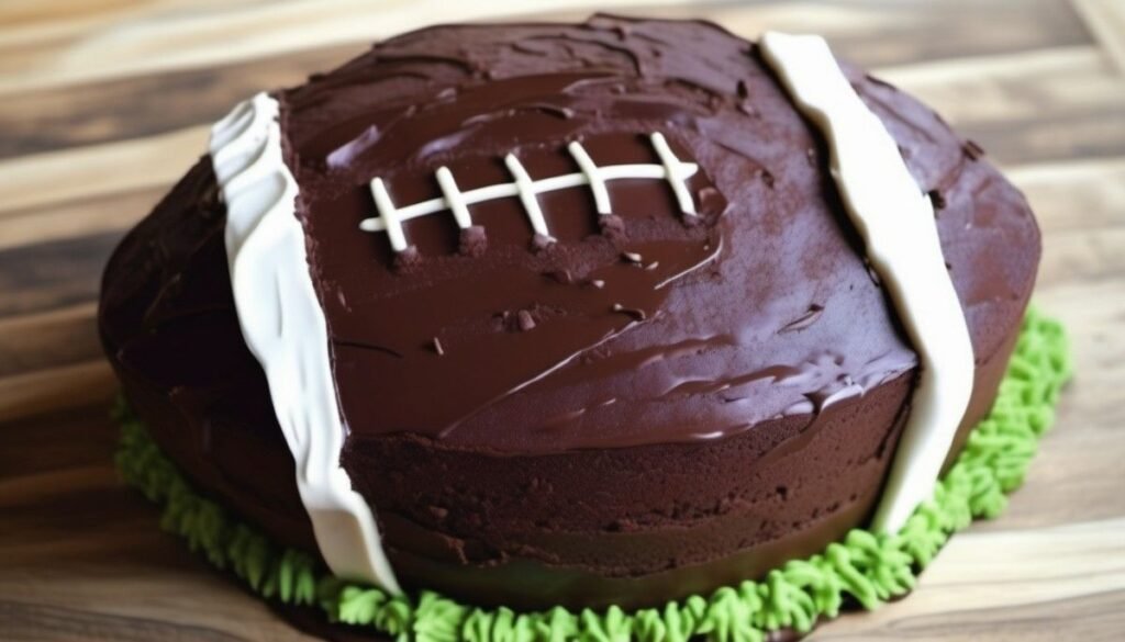 Football cake final look