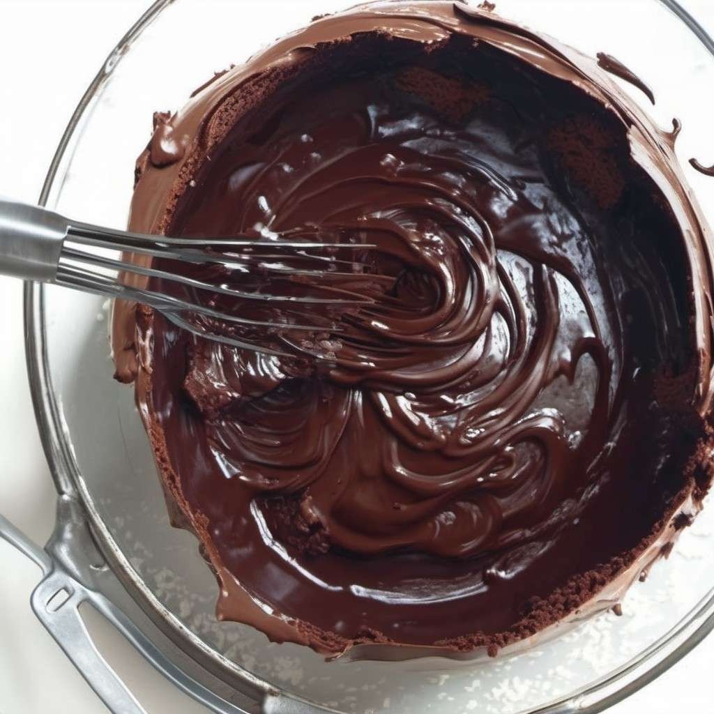 Chocolate Batter preparing 