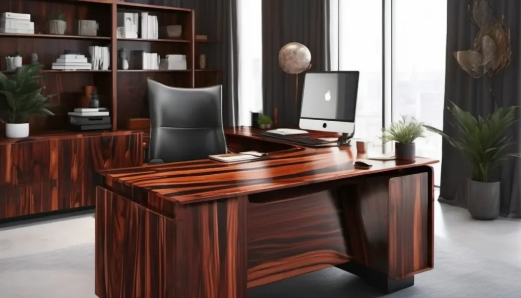 desk place in office