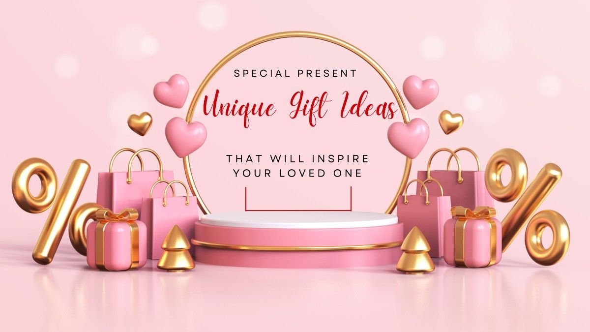 Unique gift ideas mentioned beside gift boxes