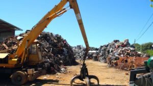 Metal scrap recycling center